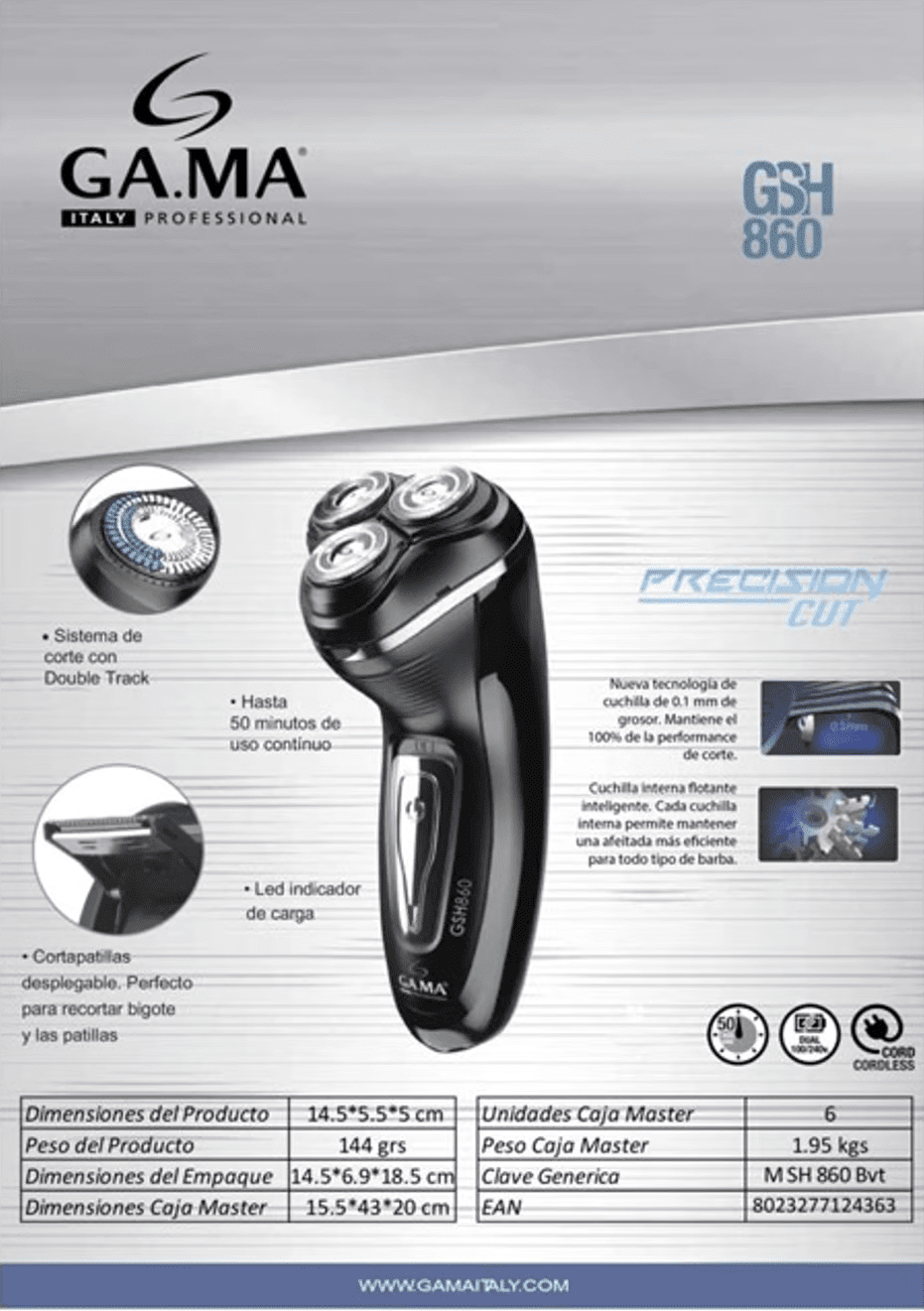 Afeitadora GAMA GSH 860 - Imagen 4