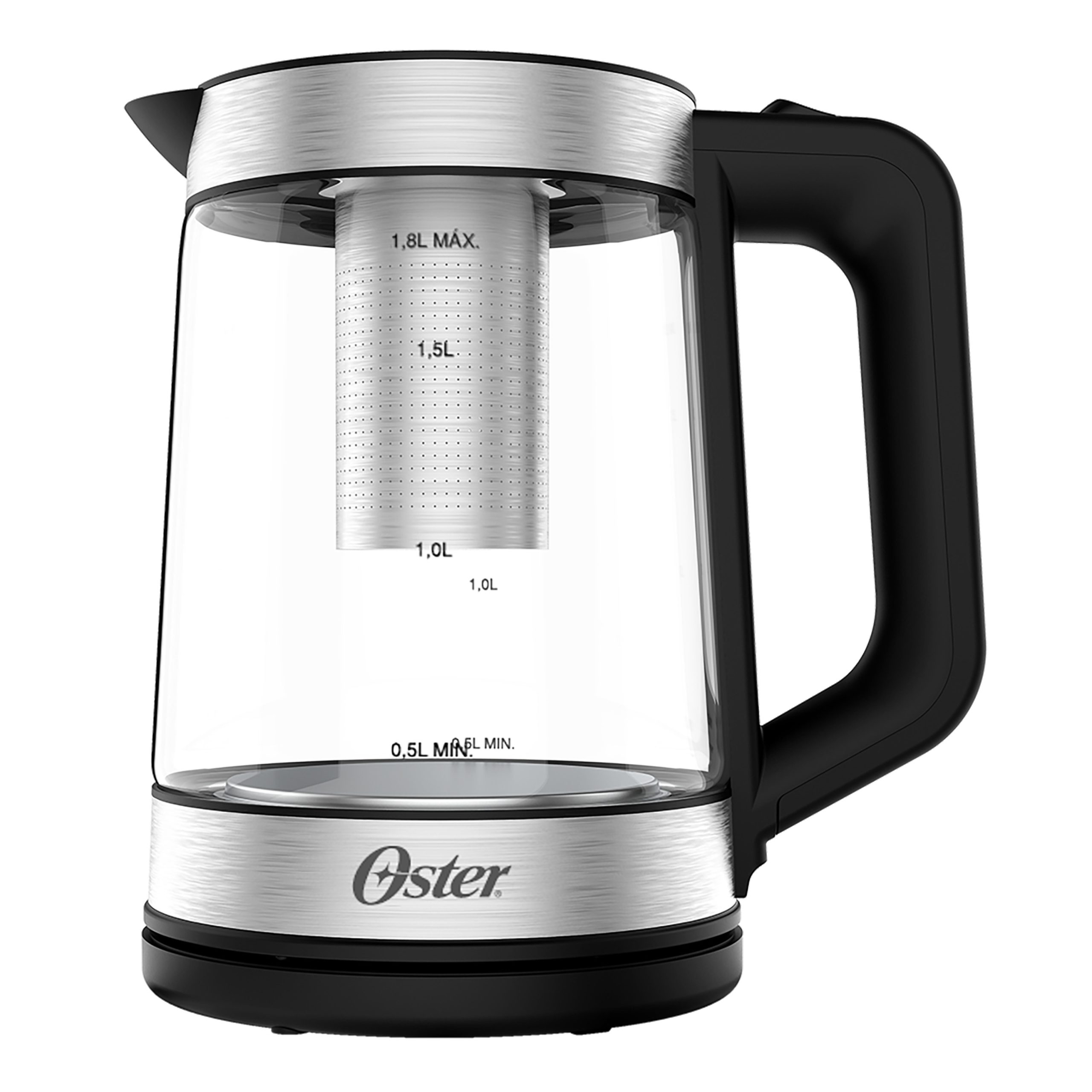 Hervidor Electrico 1,8L Oster Vidrio BVSTKT5803B