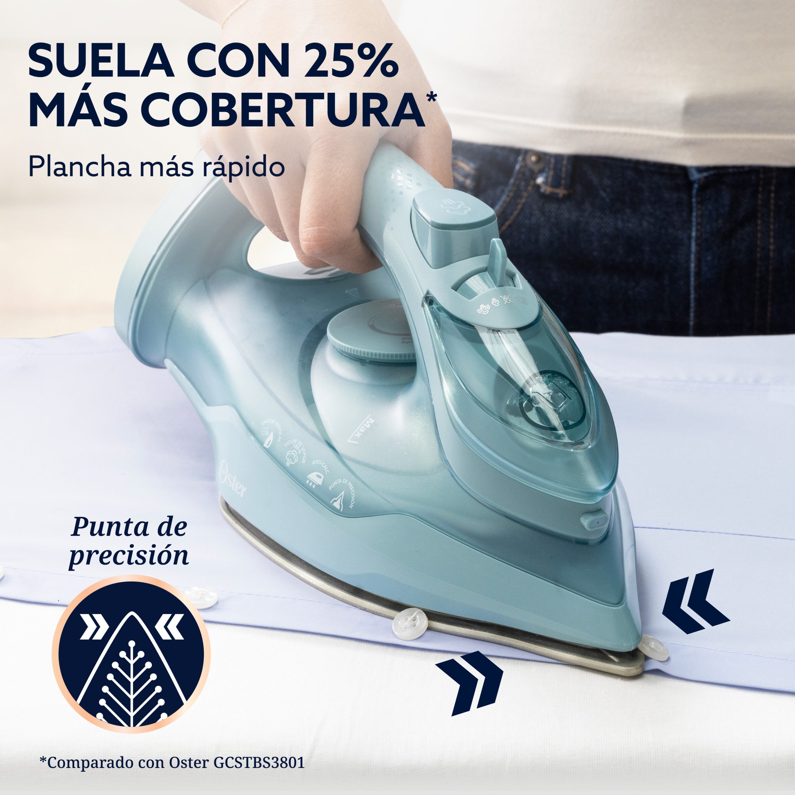 Plancha AeroGlide Oster 1600W GCSTAC7001 - Imagen 3